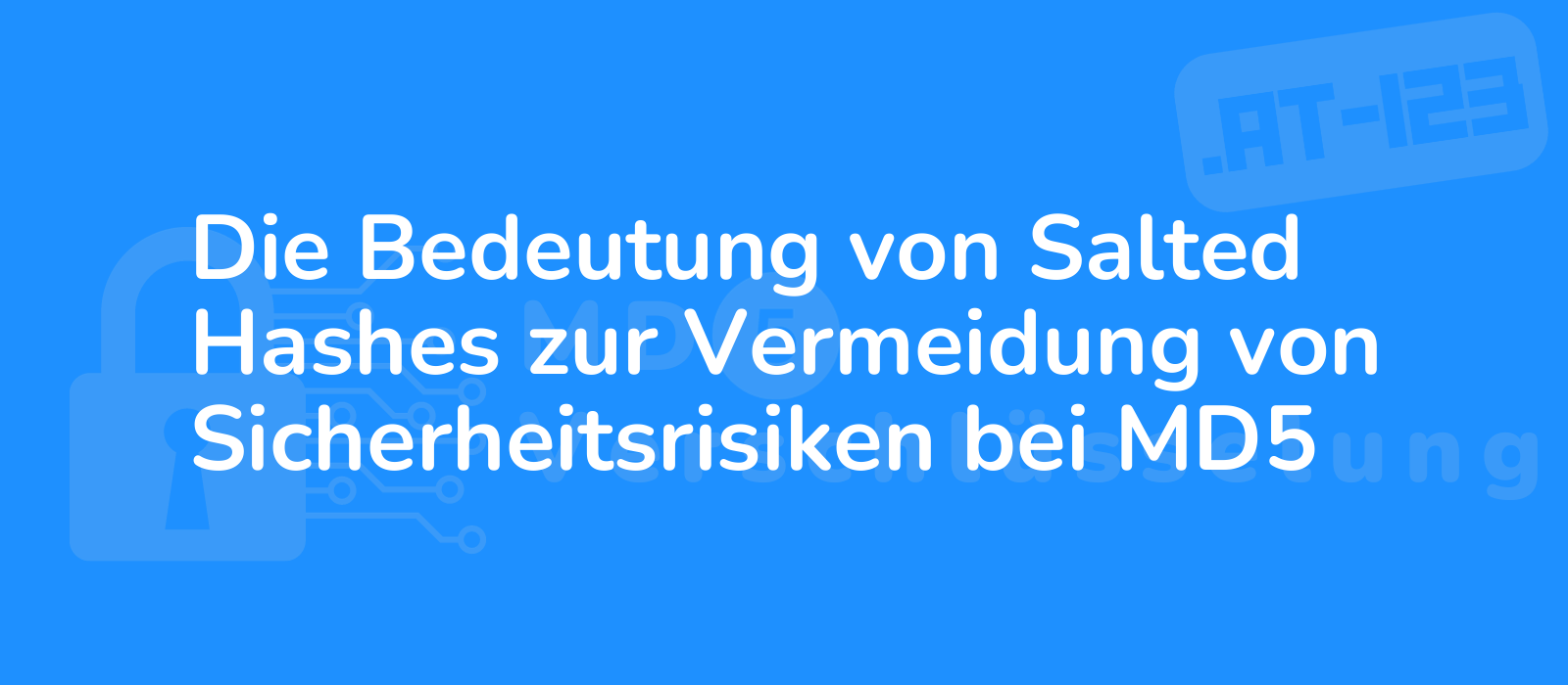 secure your data with salted hashes to prevent security risks with md5 encryption