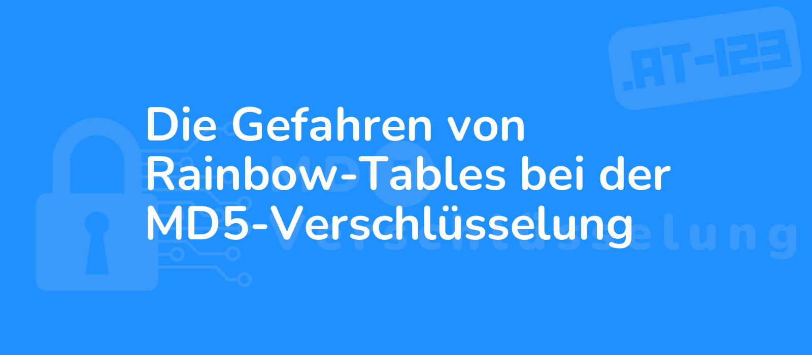 warning rainbow tables pose a threat to md5 encryption illustration shows red alert symbol against a dark background