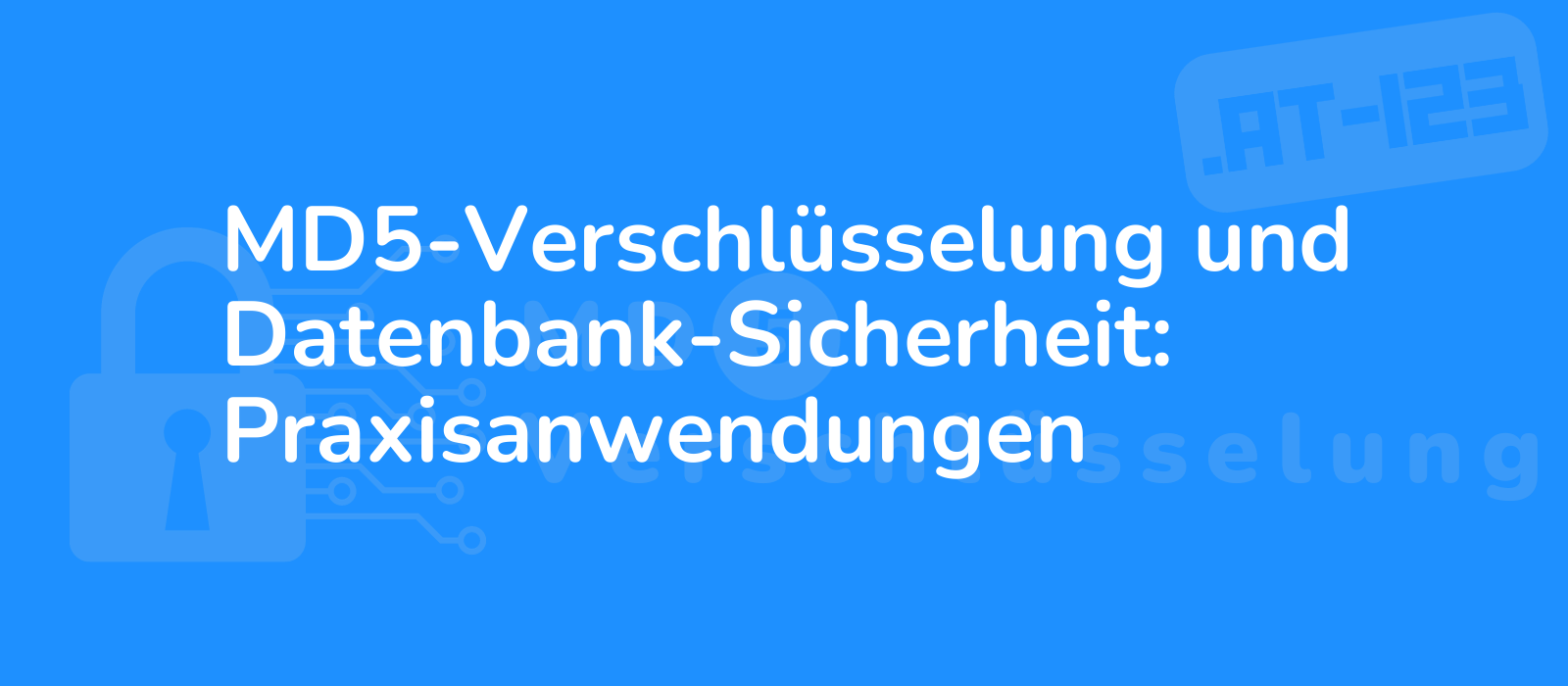 a sleek modern image featuring a secure database with an encrypted md5 symbol representing practical applications of data security