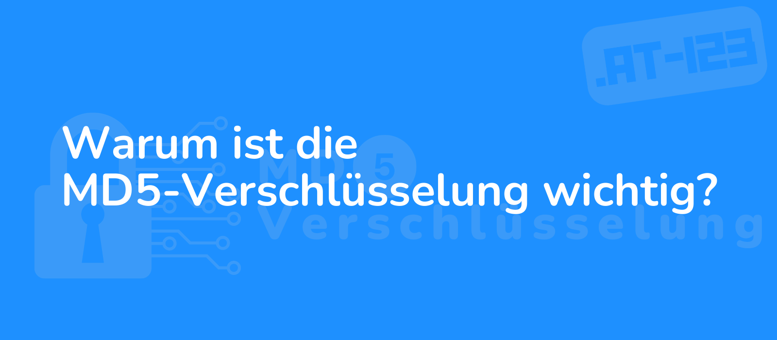 detailed image showcases importance of md5 encryption with a dark blue backdrop highlighting security and complexity