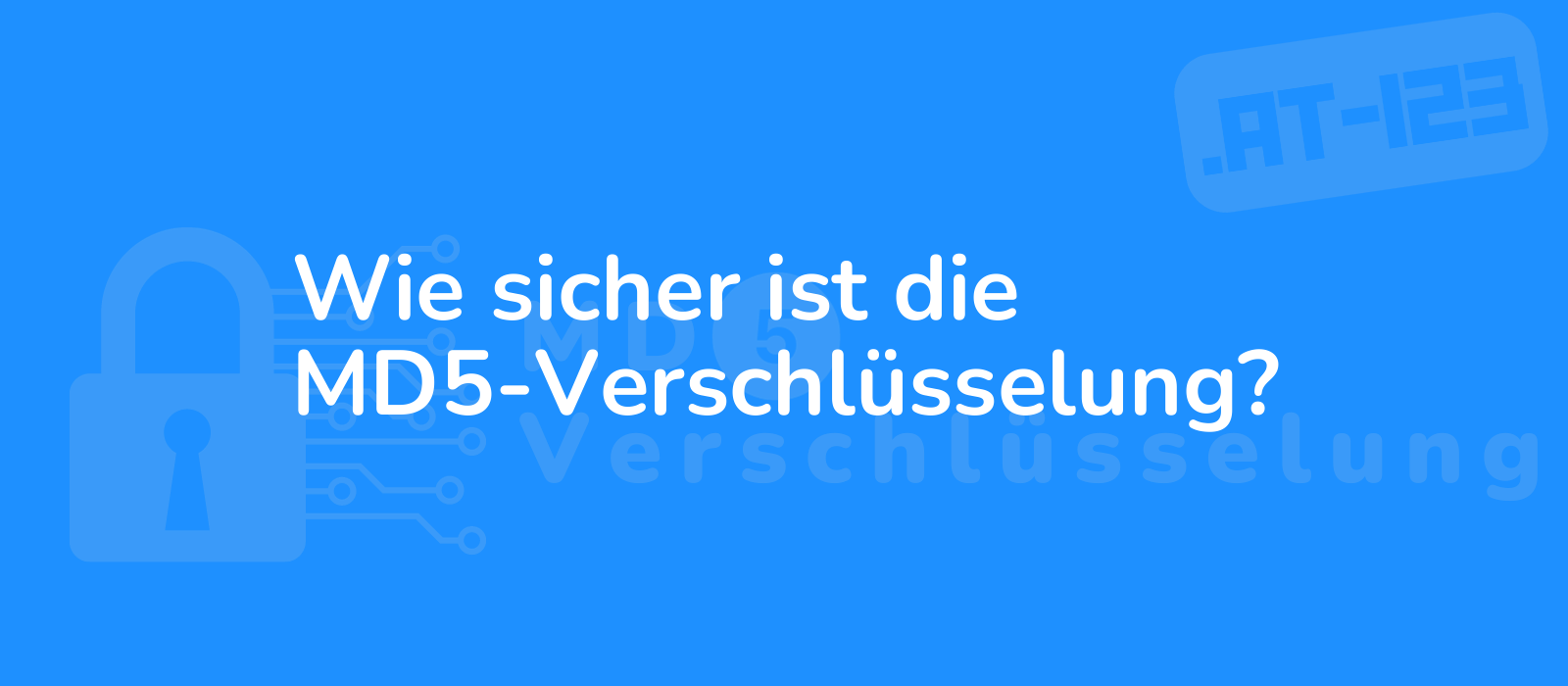 secure lock icon against a blue background symbolizing encryption strength and safety illustrating the md5 encryption security 8k quality concise